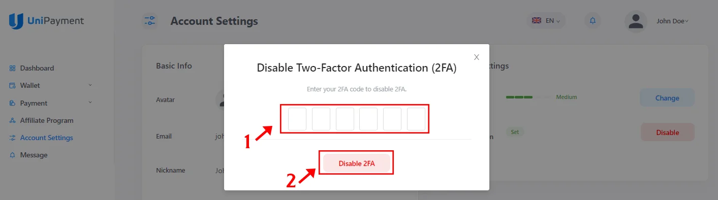  Change Your Enable-Disable 2FA-6