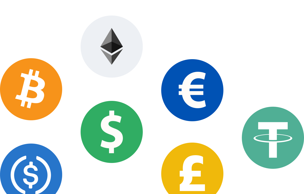 Multi-currency payment options for global transactions.